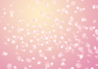 桜吹雪イラスト