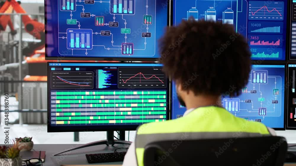 Poster Engineer Operator Using Scada System