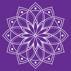 ornamental round lace pattern