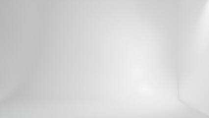 clean, minimalistic white background creates serene and spacious atmosphere, perfect for showcasing products or artwork. soft lighting enhances simplicity and elegance of space