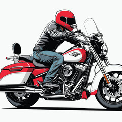 Fototapeta premium motorbike vector for graphic design