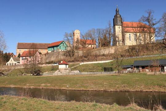 Breitungen an der Werra; Blick auf Basilika und Michaelkirche