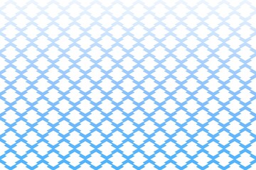 和柄 松皮菱 幾何学模様 水色