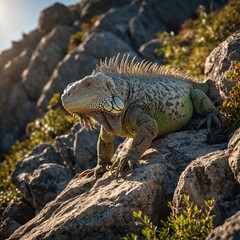 Fototapeta premium galapagos land iguana