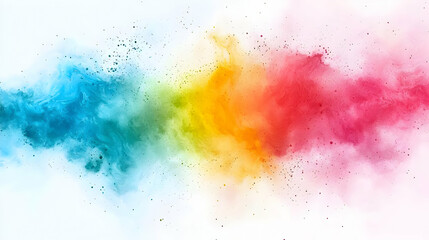 Fototapeta premium Colorful Powder Explosion Abstract Background