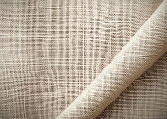 Beige Fabric Texture Close-Up Natural Woven Pattern Background Soft Light Neutral Earthy Tones