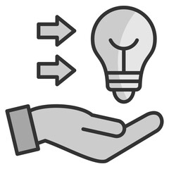 Idea Sharing  Icon Element For Design