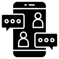 Chat Bubble  Icon Element For Design