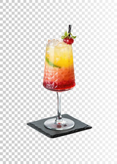 Mineral water bottles, drinks in glass, cool, vector png, realistic carbonated drinks in bottle. Non-alcoholic cocktails.