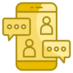 Chat Bubble  Icon Element For Design