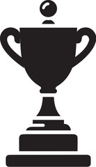 Trophy icon in trendy flat design