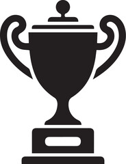 Trophy icon in trendy flat design