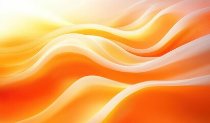 Obraz premium Abstract Orange Flowing Waves Background Design