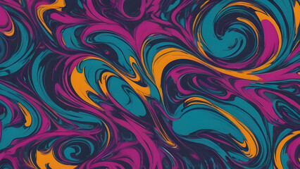 Abstract background resembling colorful mixed paint creating psychedelic swirls and whirls