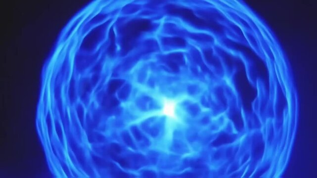 The blue plasma glowed brightly in the laboratory, showcasing the fascinating properties of ionized gas.