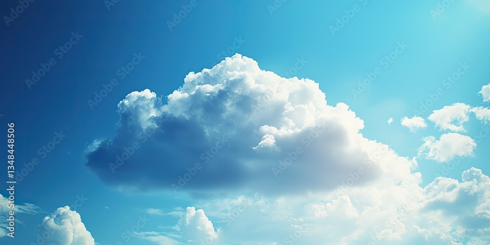 Poster High-tech business environment where cloud platforms streamline operations and support remote work capabilities.