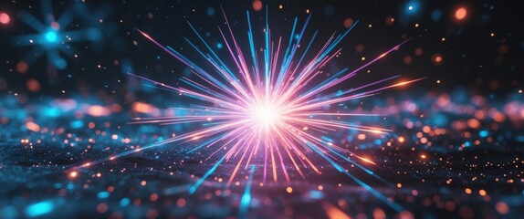 Holographic solar flare in cosmic fireworks display