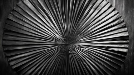 Black and White Abstract Art with Rays of Light