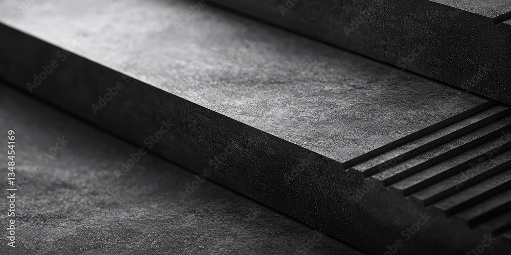 Poster layered monochrome textures showcasing subtle shading and rich depth, perfect for minimalist contemp