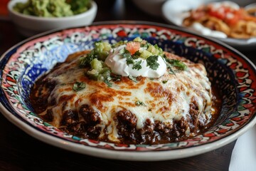 Chimichanga (Mexico/USA) A deep-fried chimichanga with a crispy, golden tortilla, filled with seasoned beef and melted cheese