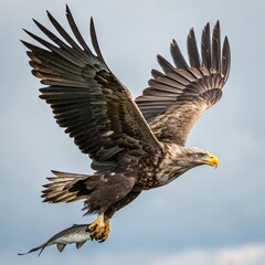 Fototapeta premium bald eagle in flight