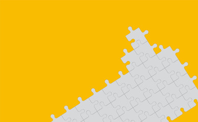 Puzzles, a jigsaw puzzle, a family game. Design background, copy space, vector image