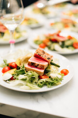 Tuna salad on a plate