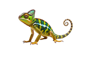 Obraz premium Chameleons Vibrant Colors and Nature’s Camouflage