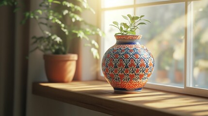 Sunlit Windowsill Plant Vase