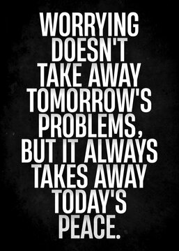 worrying and problems quote