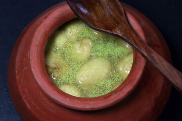 Kanji wada is a very tasty drink and aids digestion.