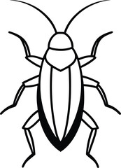 A black and white image of a beetle with a black design on it
