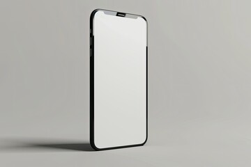 Detailed Color Picture of Cartoon Phone Left Side View in White Background