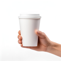 hand holding paper cup