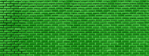 Green brick wall background texture, brick wall, grunge, wall pattern, brick wallpaper texture.