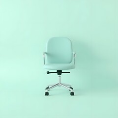 3D Illustration of Mint Chair Comfort