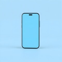 3D illustration of indigo smartphone
