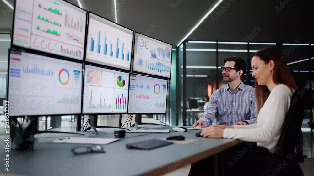 Aufkleber KPI Business Analytics Data Dashboard