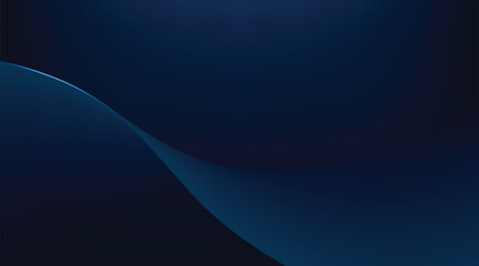 Abstract curve and wave on navy blue background