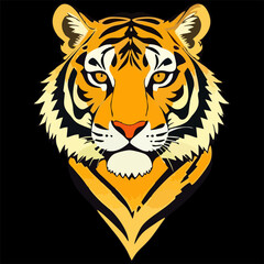 tiger head vector