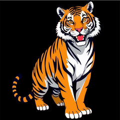 tiger head vector