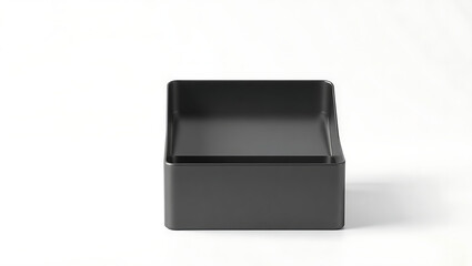 3D cigarette case isolated on white background, metal box