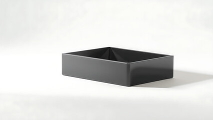 3D black box isolated on white