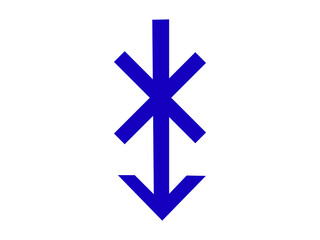 arrow with cross shape