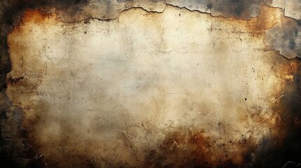 Fototapeta premium Vintage Grunge Texture Aged Paper Background Distressed Vintage Aesthetic with Stains and Weathered Edges