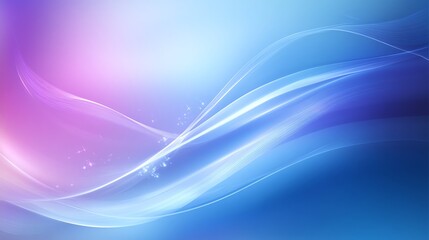 Fototapeta premium Abstract Blue and Purple Background with Flowing Lines and Sparkles