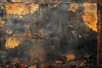Naklejka premium A close up image of an old and rusted metal surface