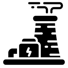 Obraz premium Nuclear Power Plant