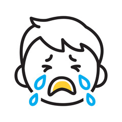 Vector multi color icon for Tears