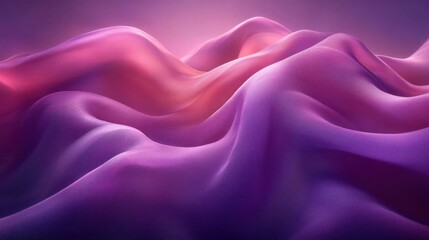 Obraz premium Abstract Purple Pink Fabric Drape Soft Waves Flow